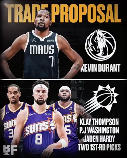 和歐文濃眉組三巨？美媒：獨行俠可用克萊+PJ+哈迪+倆首輪去換KD